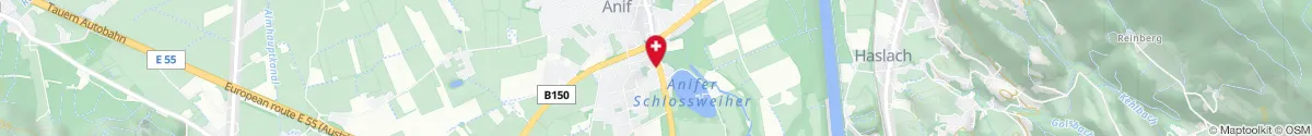 Map representation of the location for Schloss-Apotheke in 5081 Anif